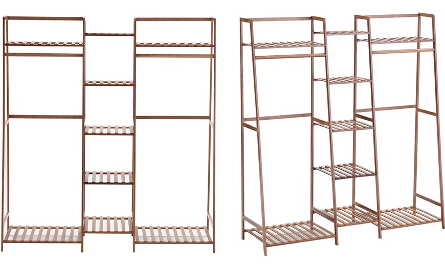 Image 7: Multi-Functional Clothes Hanging Rack Stand 