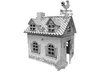 Maisons et Châteaux 3D géants en carton écologique à assembler et à colorier - Second Medium
