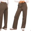 Image 18: Plain and Seam Front Wide Leg Trousers