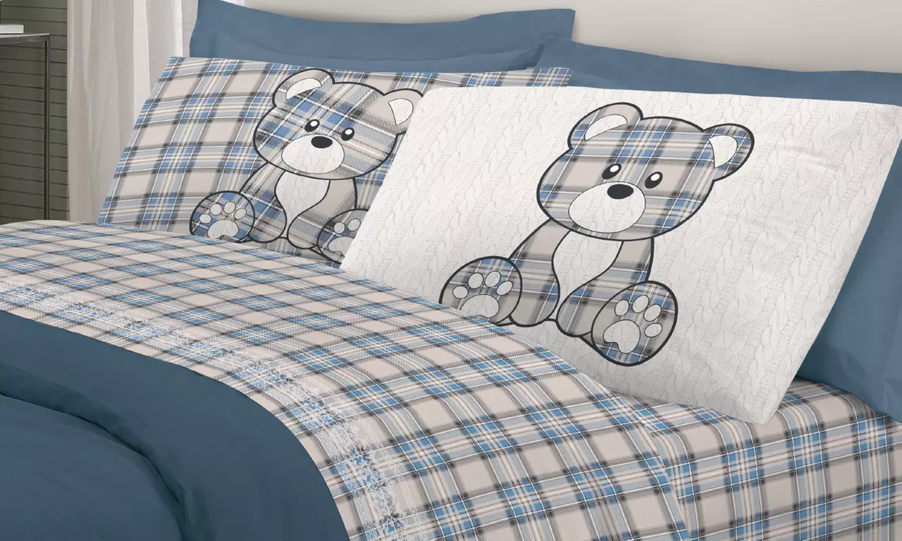 Completi Lenzuola Flanella Fantasie Invernali