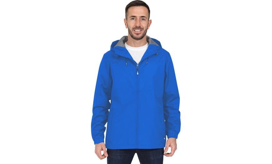 Image 11: Blu Apparel Men's Rain Jacket