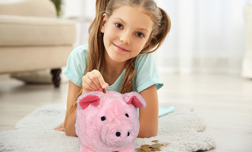 Image 1: Plush Piggy Bank