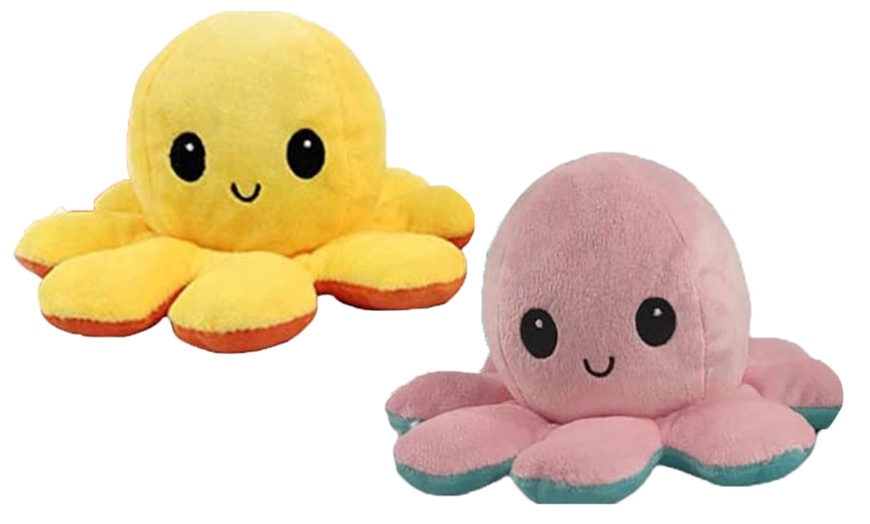 Image 30: Reversible Plush Octopus Toy