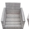 Image 4: Three-Piece FurnitureOne Rattan-Effect Bistro Set 