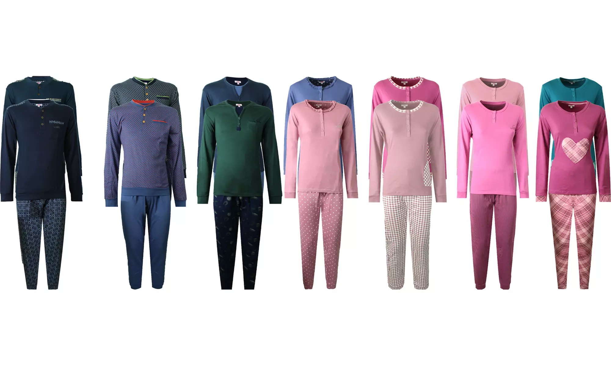 Pigiama invernale da uomo o da donna Liabel