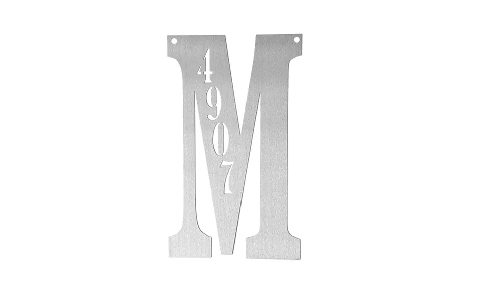 Custom Metal Letter or Number Address Signs from Rusted Orange (Up to 43% Off) - Second Medium