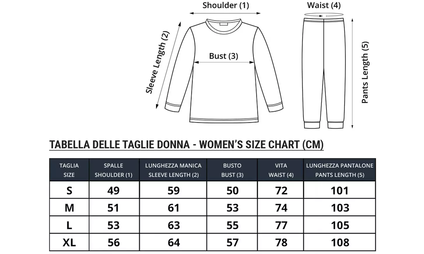 Pigiama da donna Coconuda