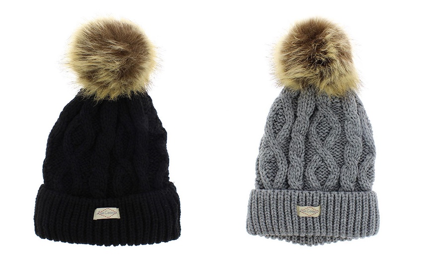 Image 13: Bonnet Lee Cooper avec pompon