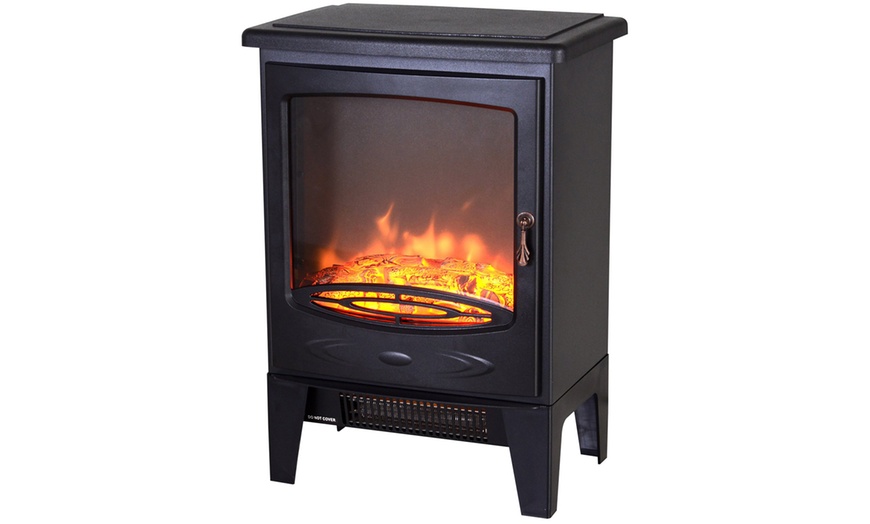 Image 54: HomCom Indoor Fireplace Heater