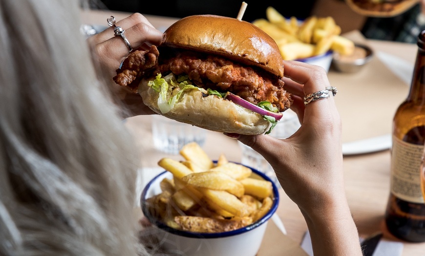 Image 8: Burger Heaven Awaits at Innis And Gunn with Drinks Delight