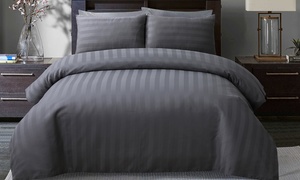  300TC Satin Stripe Duvet Set 