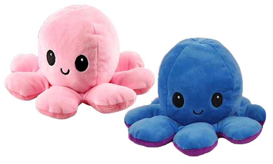 Image 24: Reversible Plush Octopus Toy