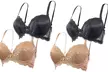 Women's Padded Lace Underwire Push Up Bra (4-Pack) - Image 5