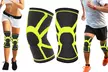 DCF Knee Support Compression Sleeve with Gel Grip (2-Pack) - Second Medium