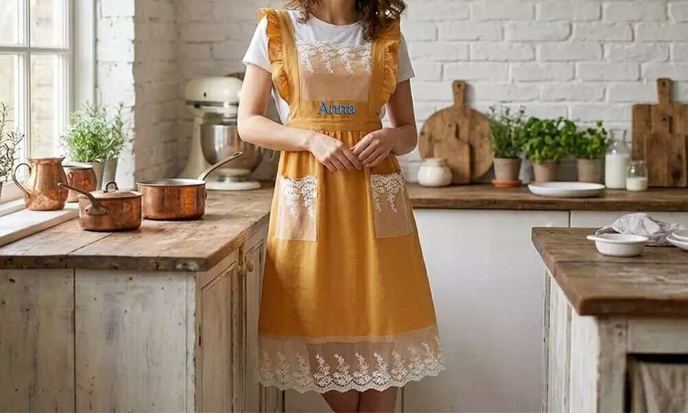 Custom Mother’s Day Apron – Personalized Name, Perfect Gift for Mom