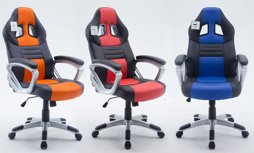 Image 1: Racing-Style Office Chair