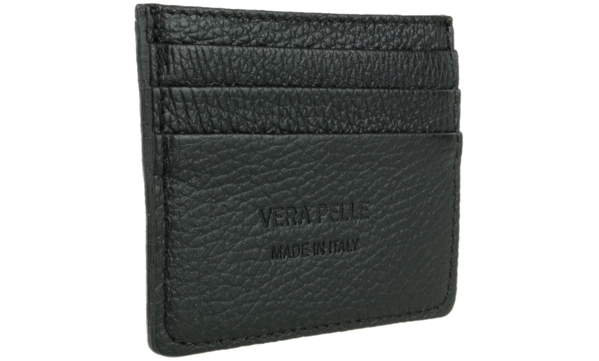 Image 27: Men's Genuine Leather Card Holder