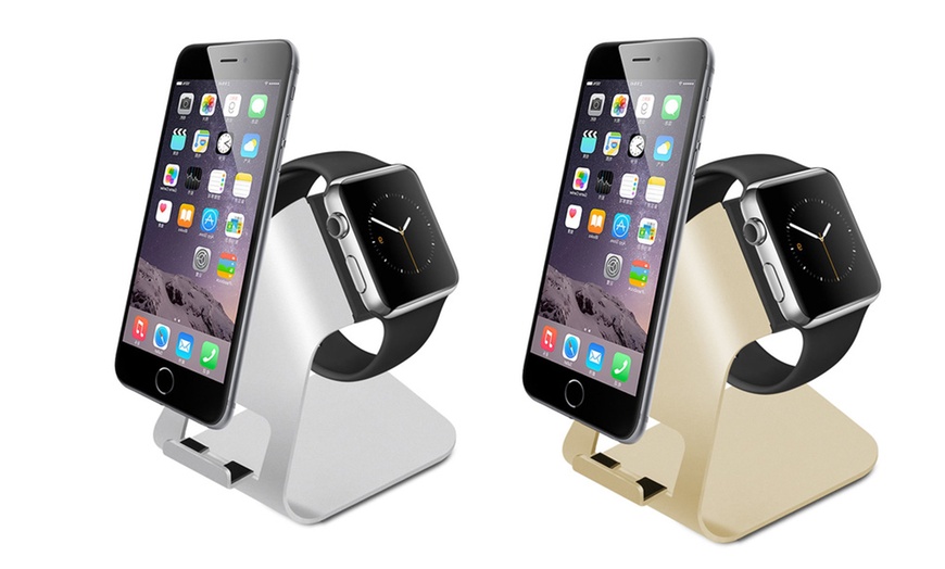 Image 1: Stand for Apple Watch and iPhone