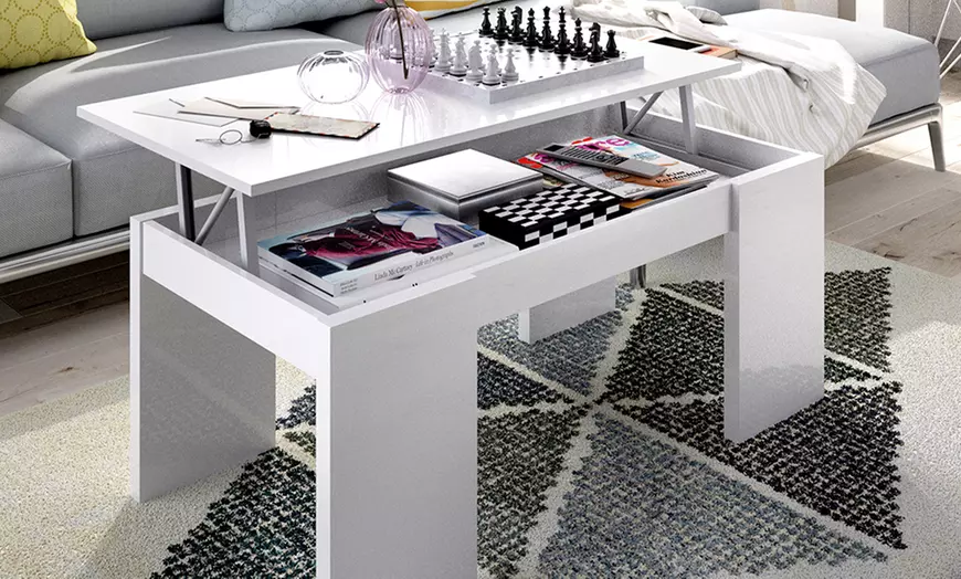 Image 13: Mesa de centro elevable