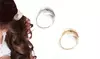 Metallic Leaf Ponytail Holders Set (2-Piece)