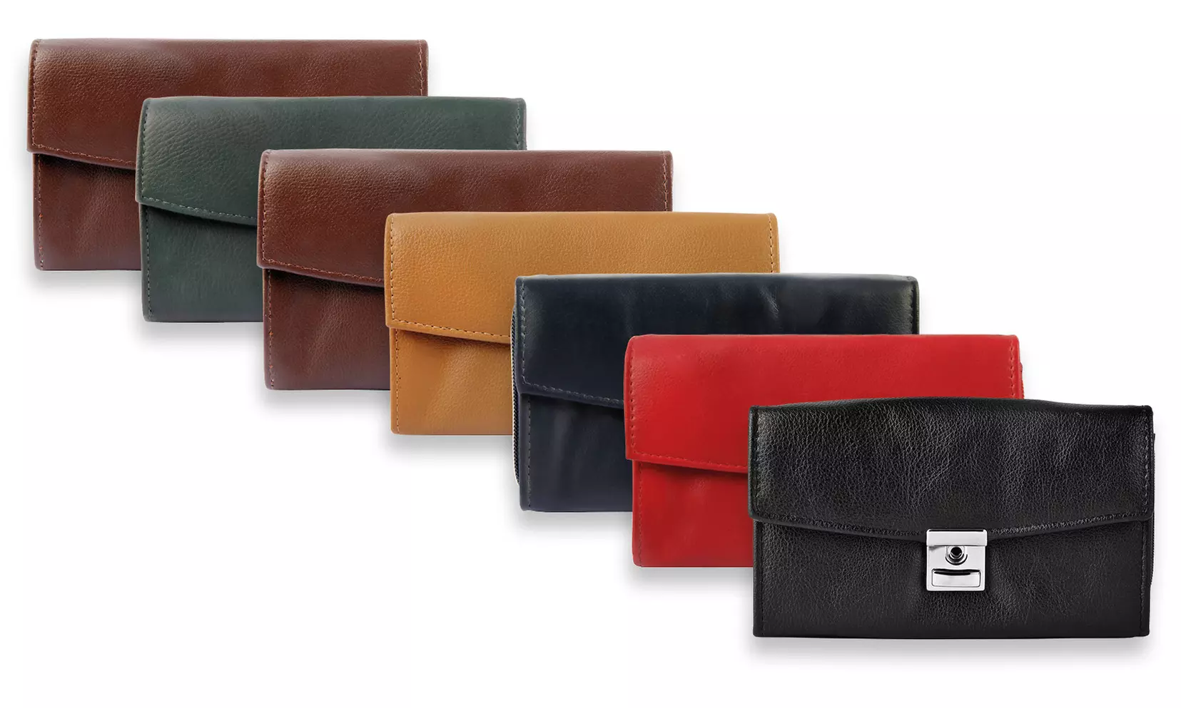 1 ou 2 portefeuilles en cuir, coloris au choix - Primary Image