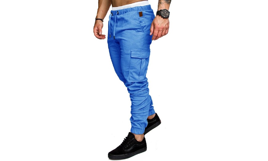 Image 5: Pantaloni lunghi da uomo con vita elastica