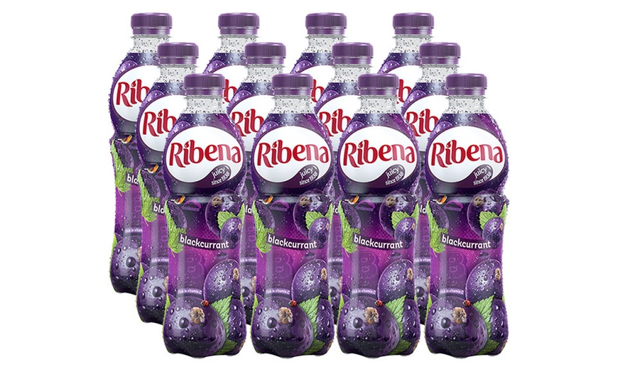 Image 1: 12-Pack of Ribena Blackcurrant Juice Drink 500ml