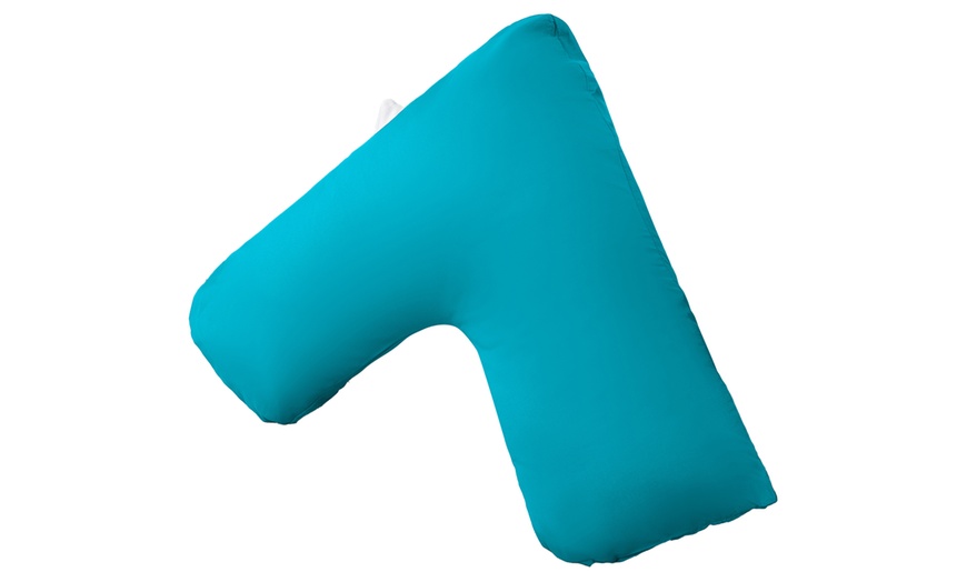 Image 4: V-Shaped Orthopaedic Support Pillow with Optional Pillowcase