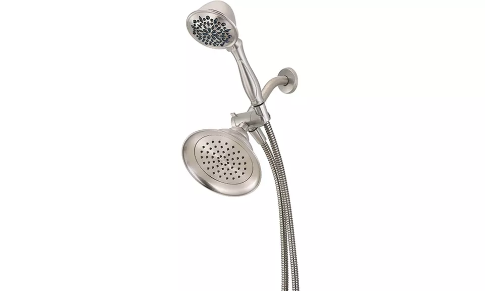 Delta Two-Showers-in-One Full-Spray Shower Head and 6-Spray Hand Shower - Second Medium