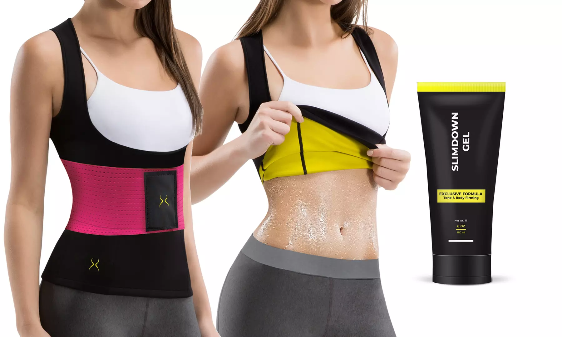 Hot Thermal Cami, Hourglass Waist Trainer, and Slimming Cellulite Gel - Primary Image