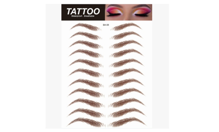 Image 17: Glamza 4D Eyebrow Tattoo and Phoera Magnetic Eyeliner and Lashes Set