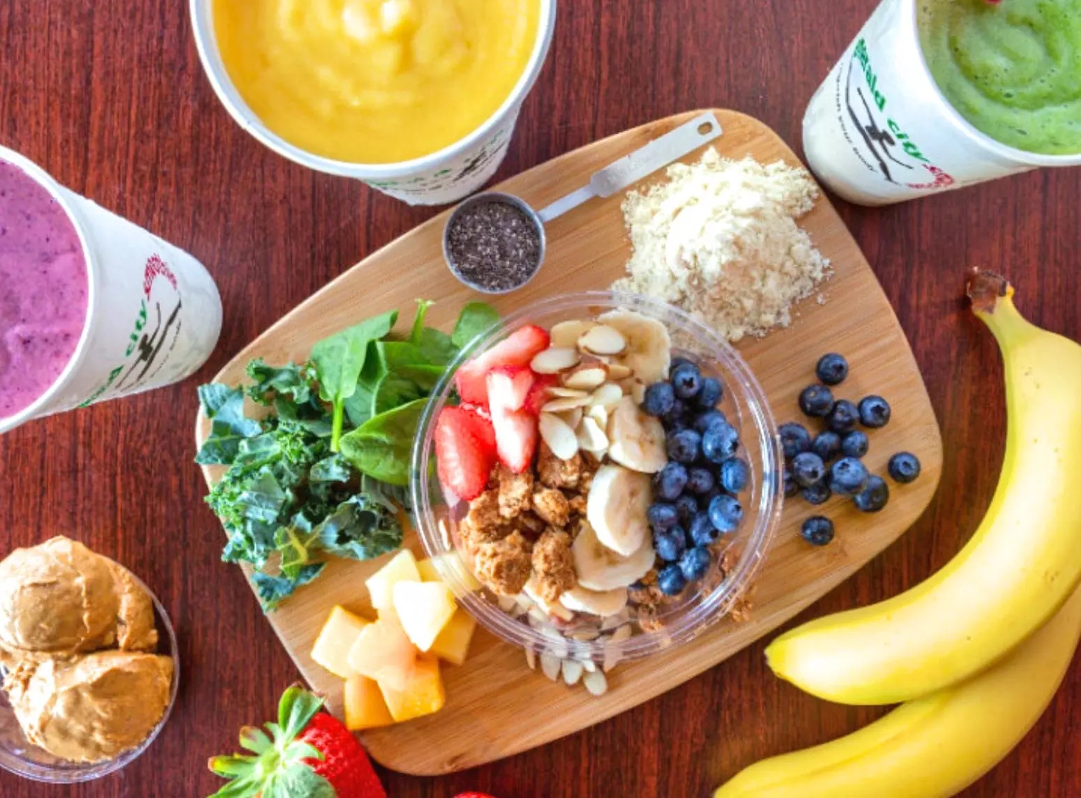 $3.50 for $5 Toward Food and Drink for Takeout or Dine-In if Available at Emerald City Smoothie - Primary Image