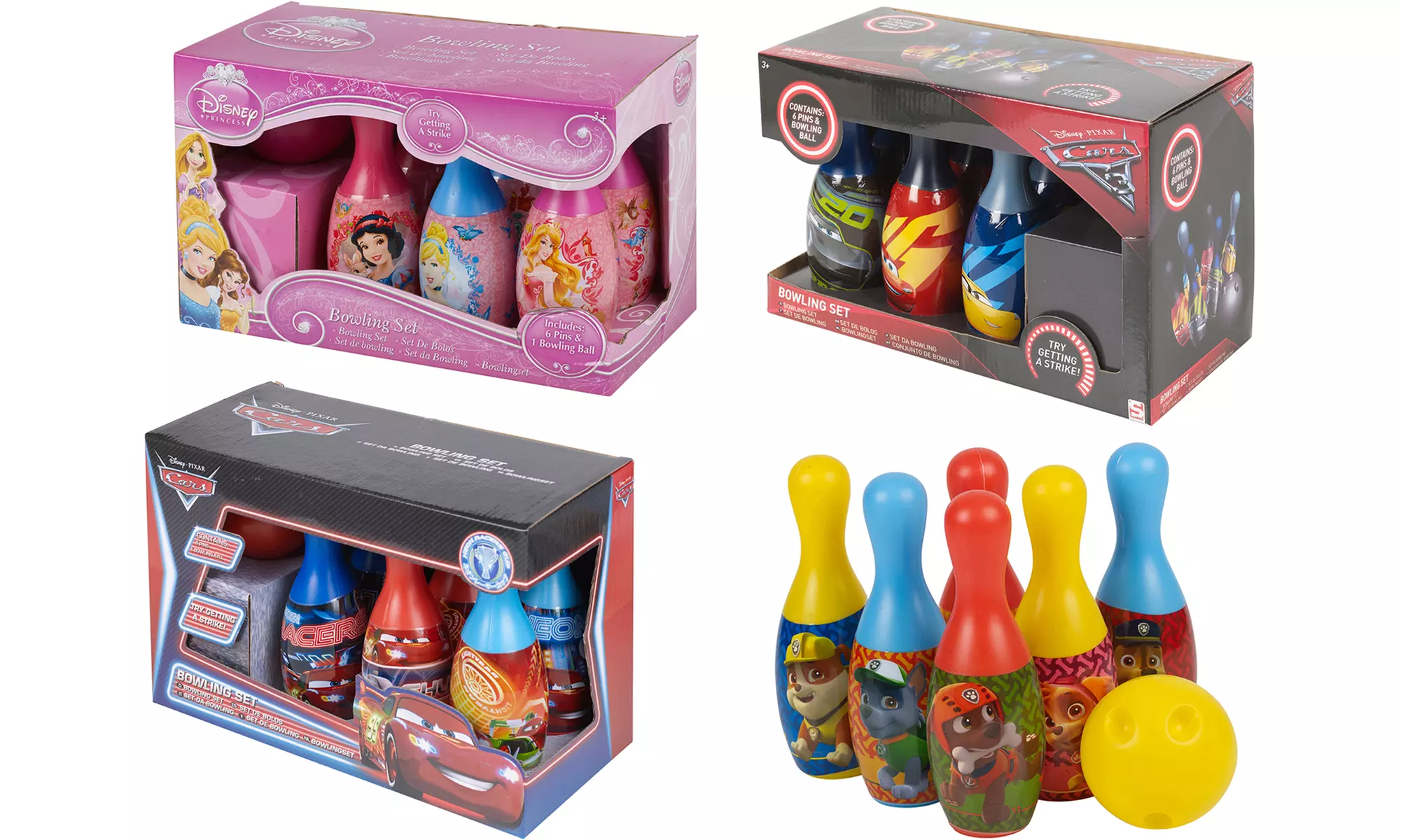Disney Character Seven-Piece Children's Bowling Set - Primary Image