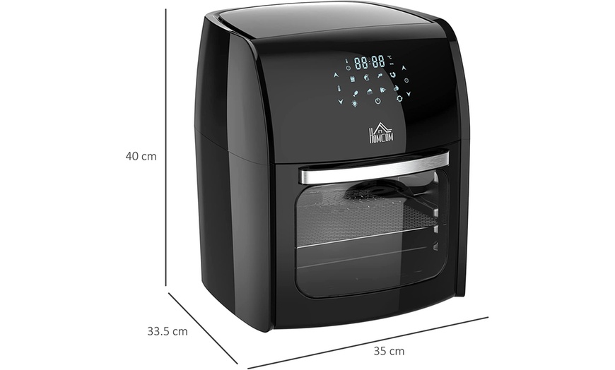 Image 5: HOMCOM Digital Air Fryer 12L