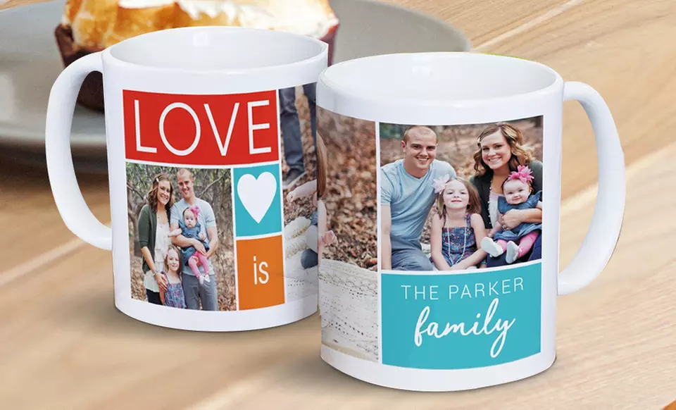 Personalized Photo Ceramic Coffee Mug from GiftsForYouNow.com (Up to 50% Off) - Primary Image