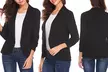 1 ou 2 blazers à manches 3/4 plissées ; disponibles en plusieurs tailles et coloris - Image 3