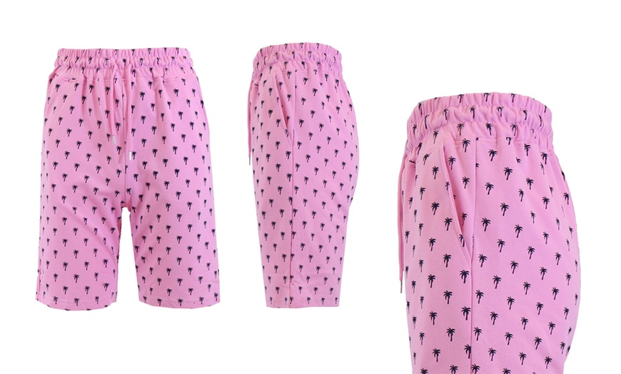 Image 14: Galaxy by Harvic Men's Slim-Fit Printed French Terry Shorts (S-2XL)