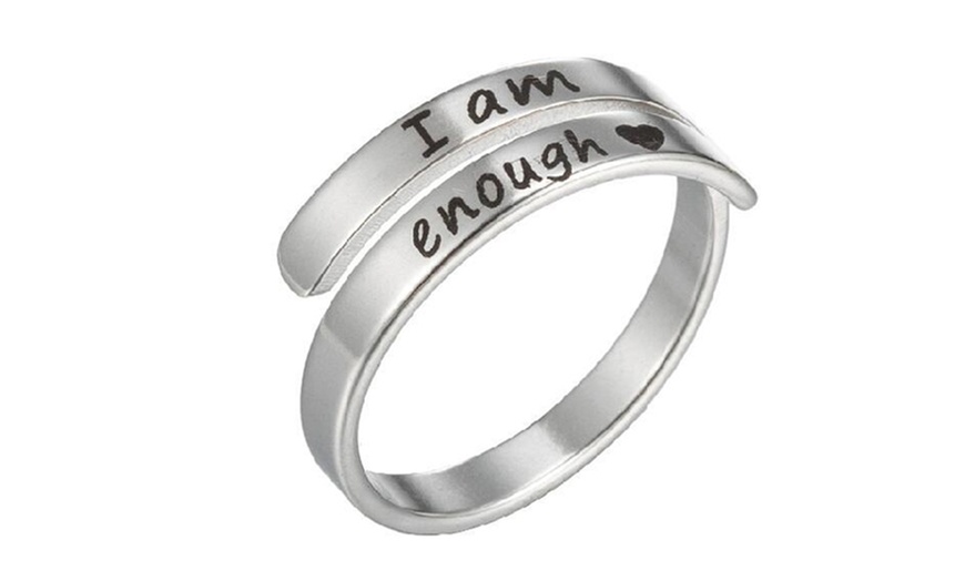 Image 3: One or Three Inspirational Motivational Rings