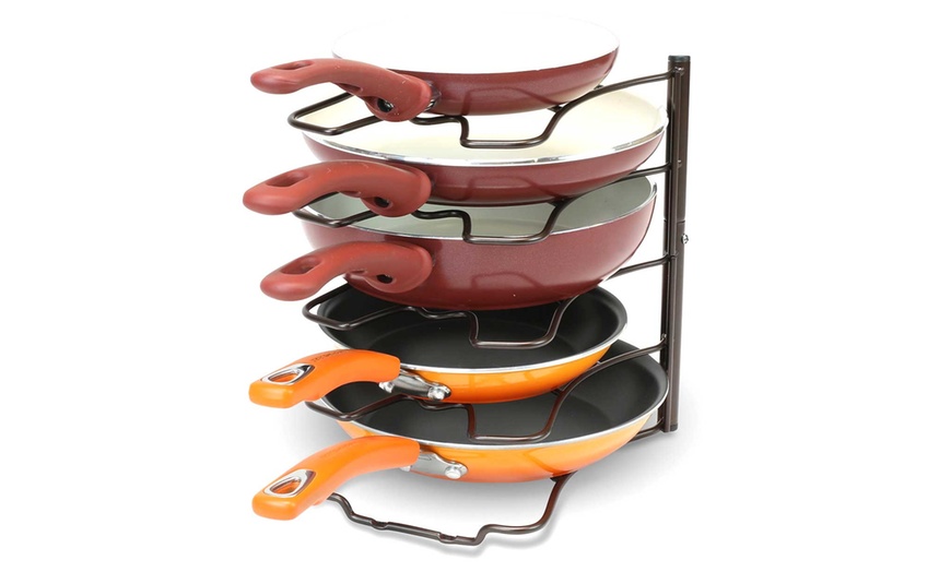 Image 5: Five-Tier Pan Organiser Rack