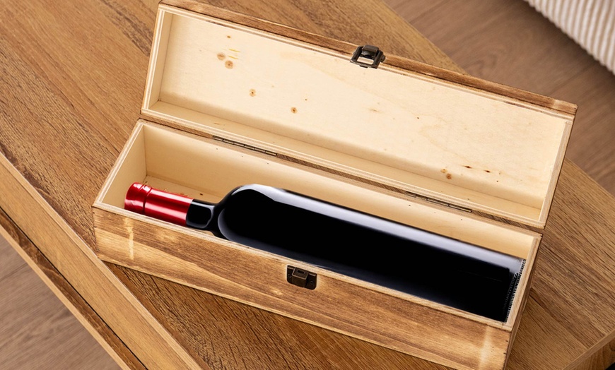 Image 15: Cassetta portabottiglie natalizia