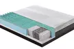 Colchón fabricado con espuma viscoelástica y muelles ensacados en una caja de espuma de poliuretano con envío gratuito - Second Medium