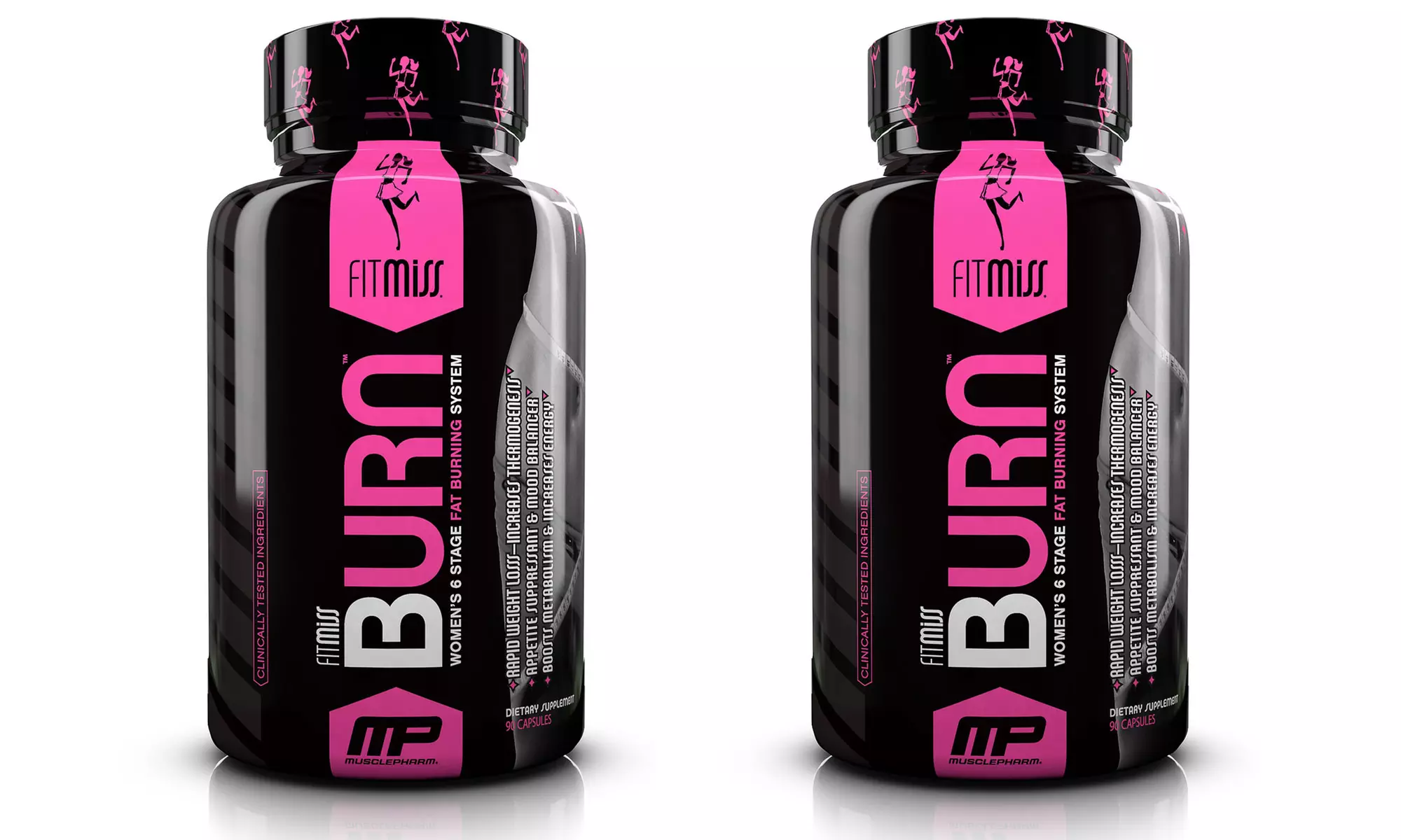 MusclePharm FitMiss Burn Women's Weight-Loss Supplement (1- or 2-Pack of 90-Capsule Bottles) - Primary Image