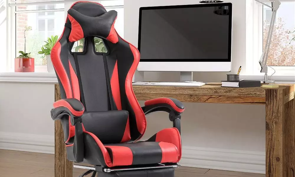 Sedia ufficio Gaming Azrace con poggiapiedi