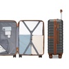Image 27: KONO Stylish Stripe Design Suitcase with Spinner Wheels
