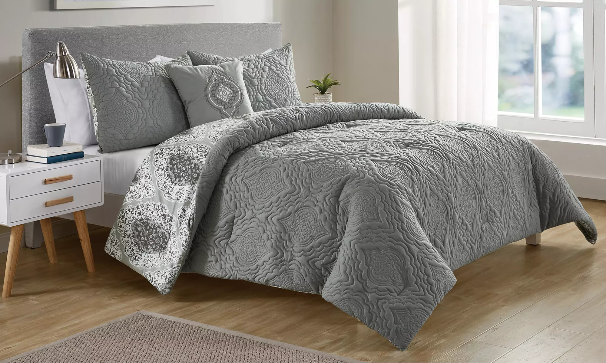 Reversible Embossed Duvet Cover or Comforter Sets - Primary Image