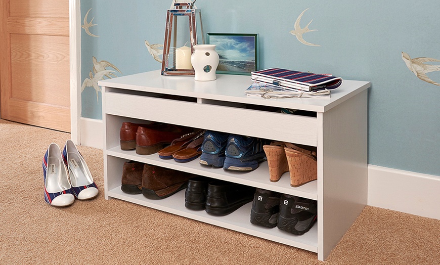 Image 1: Lift-Up Shoe Storage Unit