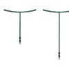 Image 6: 6- or 12-Piece Plastic Plant Support Pile Stands