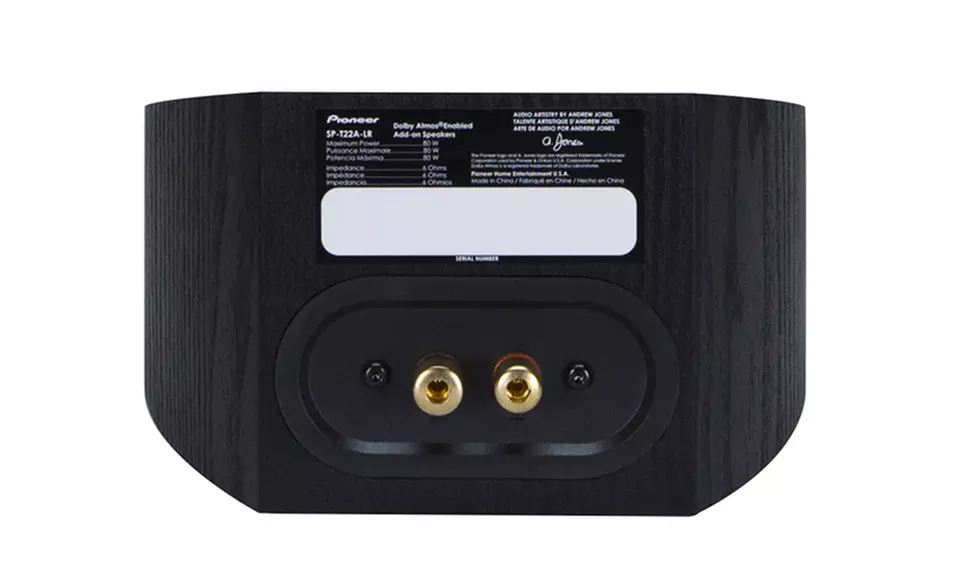Two Pioneer SP-T22A-LR Dolby Atmos Add-on Speakers Designed by Andrew Jones    - Second Medium