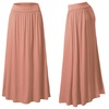 Image 3:  Doublju Fold High-Waist Ruched Maxi Skirts. Plus Sizes Available.