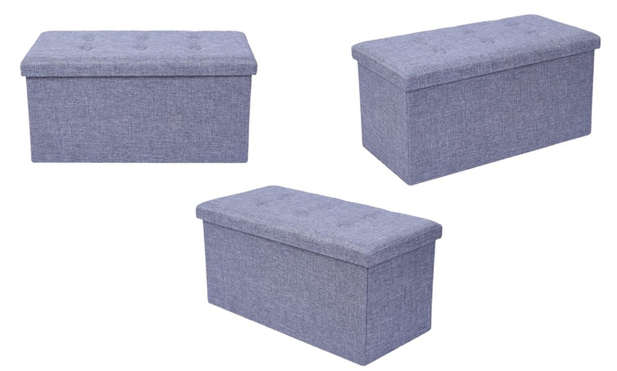 Image 2: Rectangular Foldable Footstool